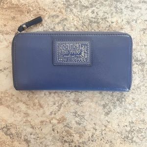 Blue coach wallet